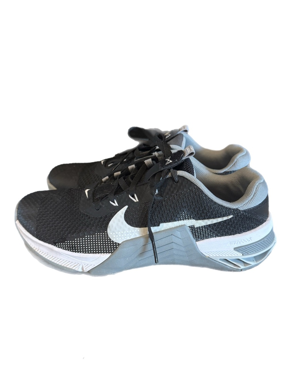 Nike Metcon 7 Shoes Men 8.5 Black Gray Training Gym CrossFit Sneakers CZ8281-010